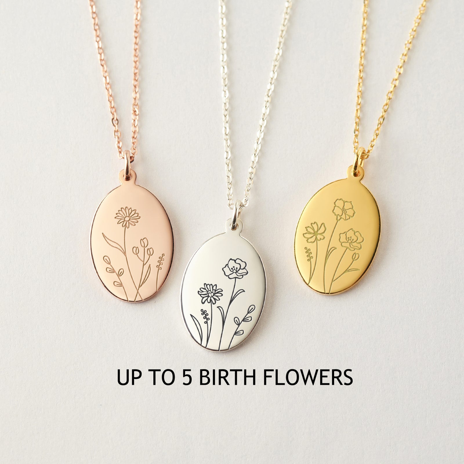 Birth Flower Pendant