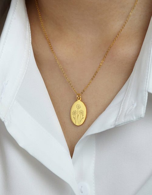 Load image into Gallery viewer, Birth Flower Pendant
