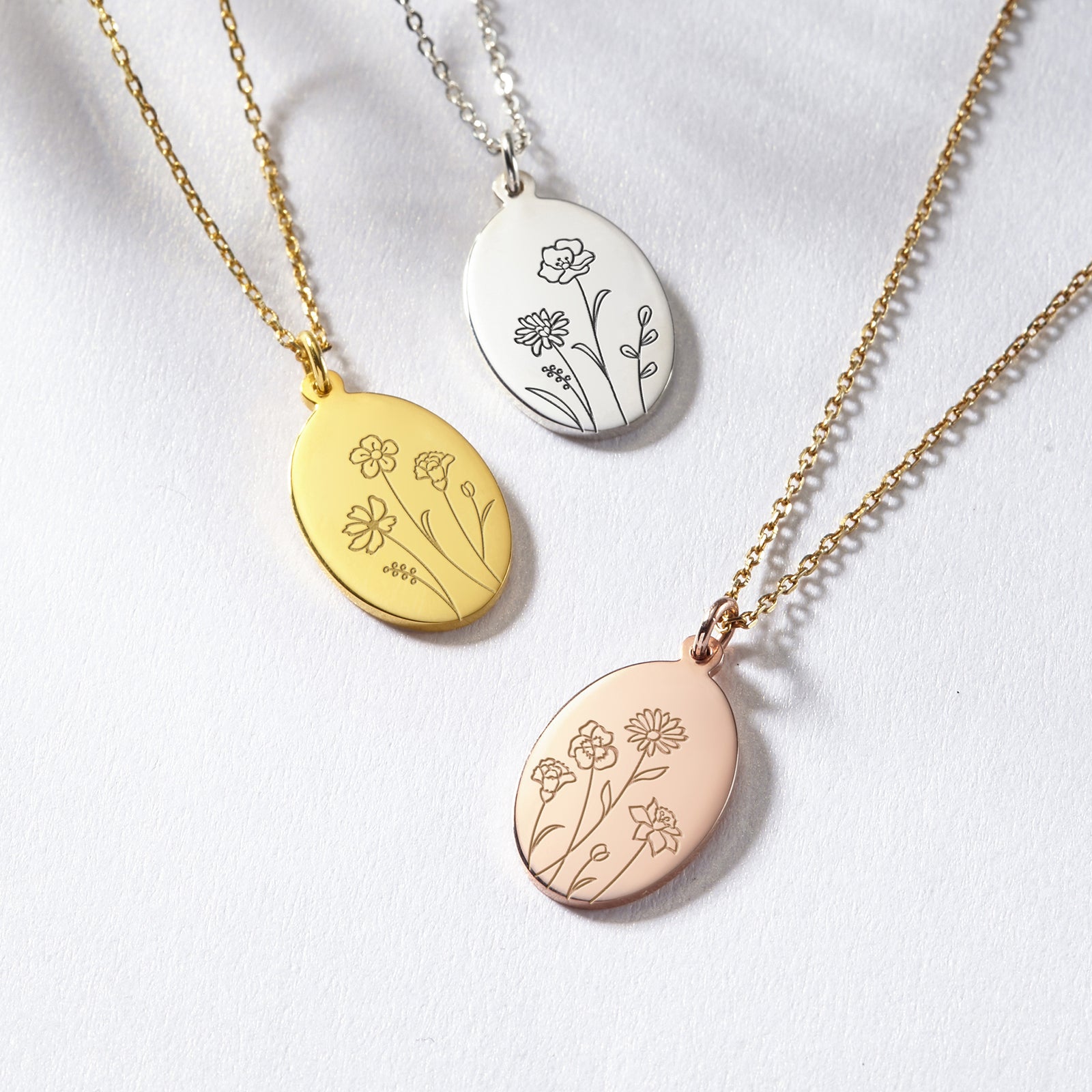 Birth Flower Pendant